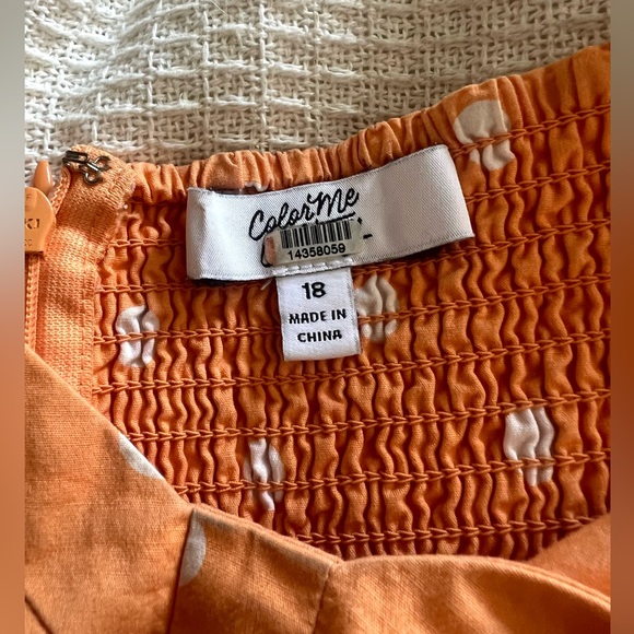 Color Me Courtney “Orange Cutie Maxi” SZ 18 - Picture 5 of 5